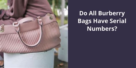 do burberry handbags have serial numbers|is a burberry bag real.